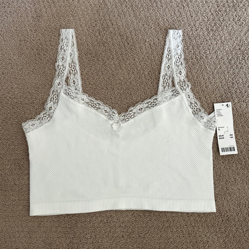 Out From Under So Sweet Seamless Lace Cami // Size XL